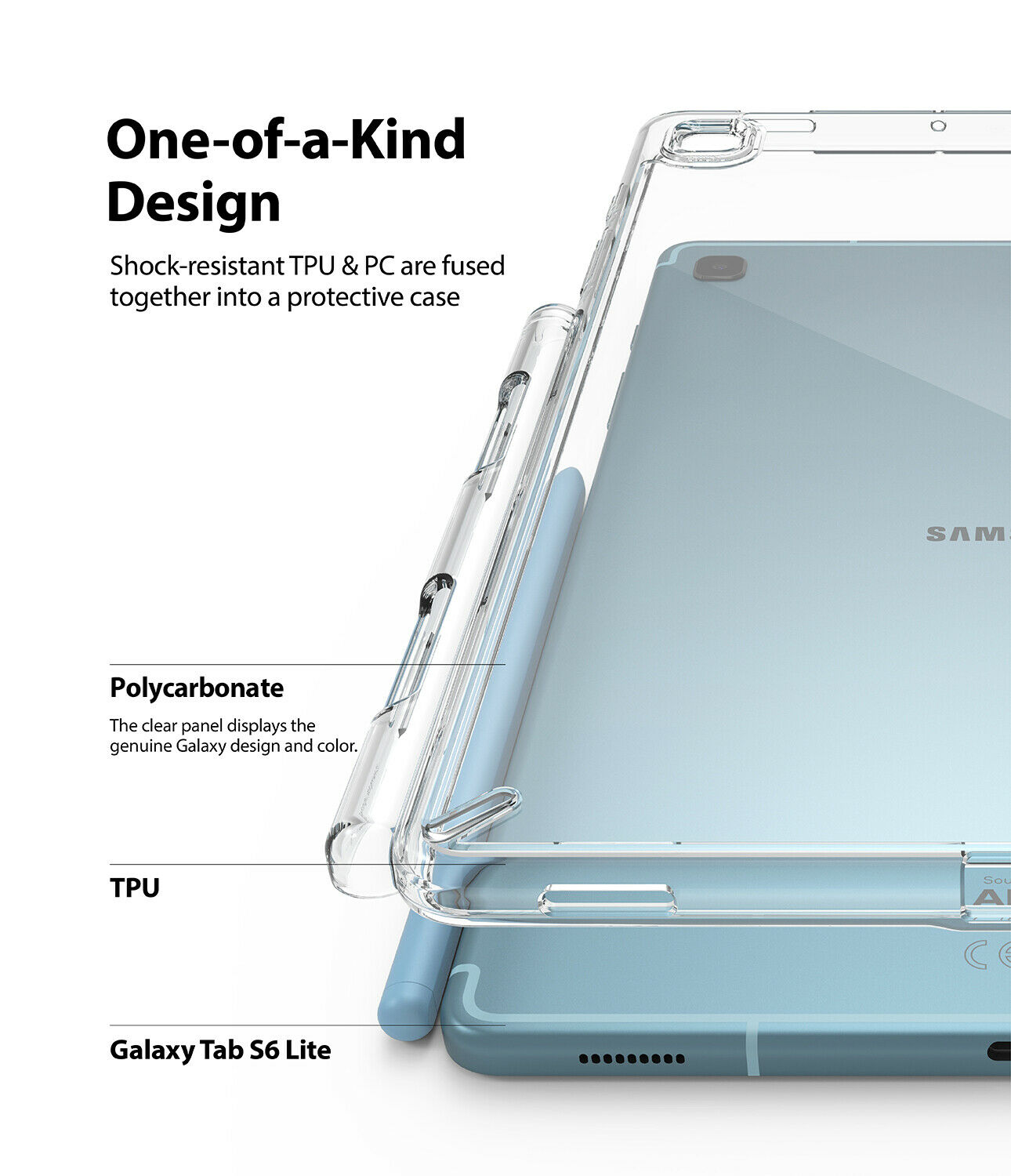 Case Transparente Ringke Fusion Para Galaxy Tab S6 Lite (2020 / 2022)