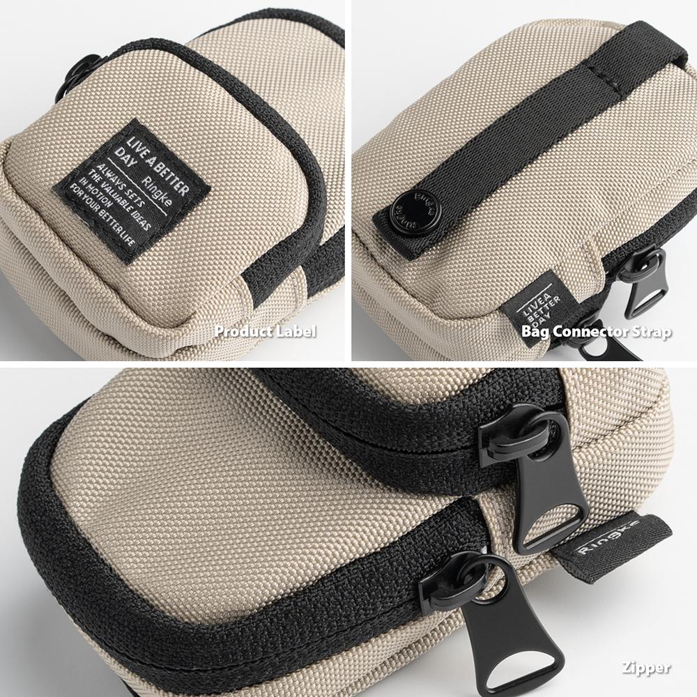 Ringke Mini Bolso Negro Para Galaxy Buds Airpods Tarjetas (2 Bolsillos)