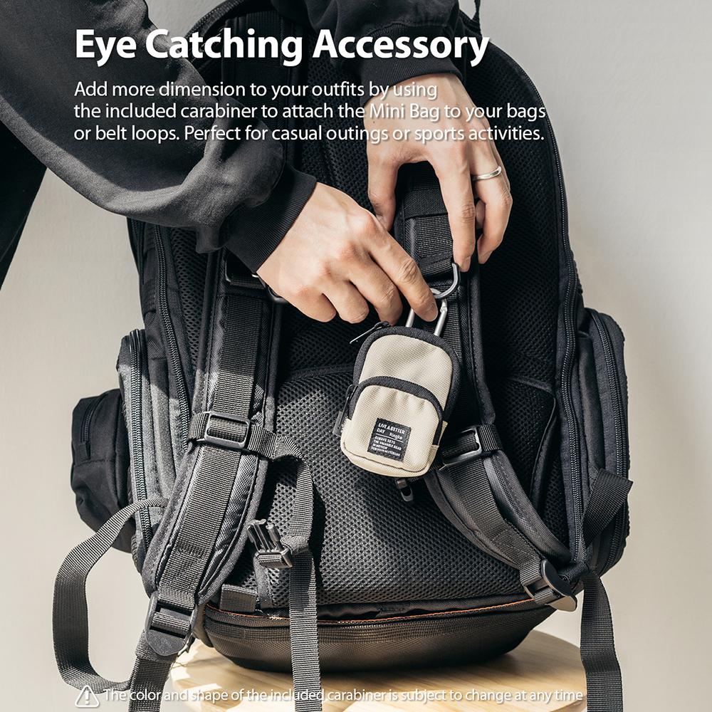 Ringke Mini Bolso Negro Para Galaxy Buds Airpods Tarjetas (2 Bolsillos)