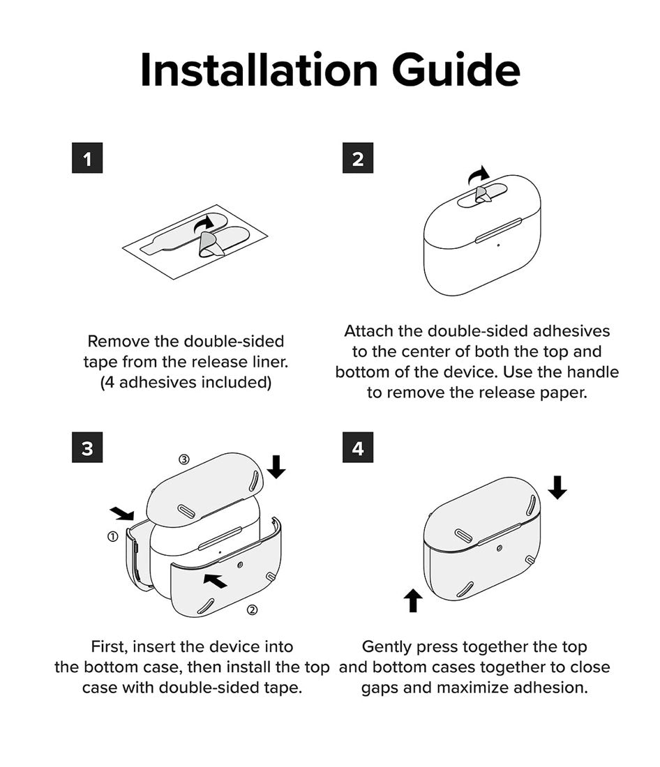 Case Transparente Ringke Layered Para AirPods Pro 2