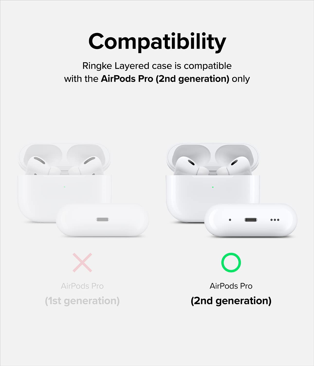 Case Transparente Ringke Layered Para AirPods Pro 2