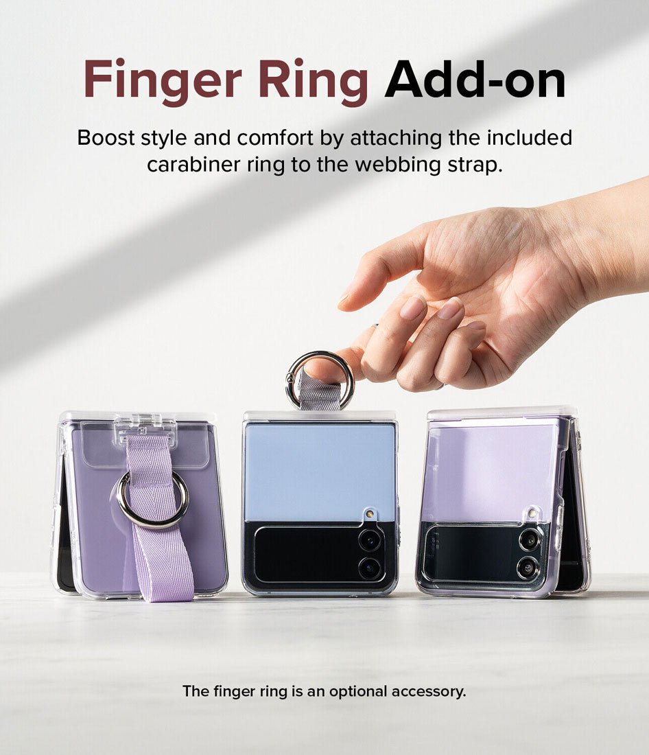Sujetador Para Mano Rosado Ringke Hinge Para Galaxy Z Flip 4 / Z Flip 3